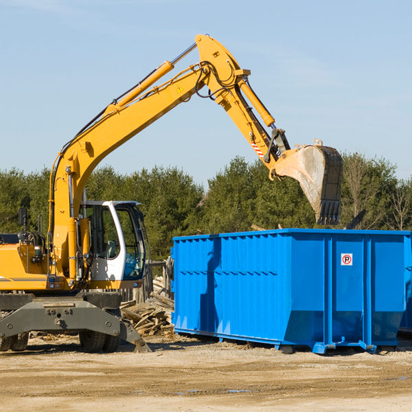 are there any restrictions on where a residential dumpster can be placed in Crowley County Colorado